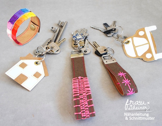 Schlusselband Und Schlusselanhanger Aus Snappap Oder Leder Etsy