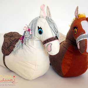 Horse sewing pattern, plush horse, rocket horse pattern and PDF sewing instruction image 6