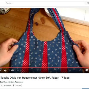 AlltagsTasche Olivia Umhängetasche und Schultertasche, Schnittmuster und Nähanleitung Tasche PDF Bild 8