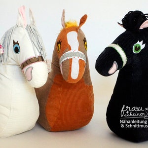 Horse sewing pattern, plush horse, rocket horse pattern and PDF sewing instruction image 8