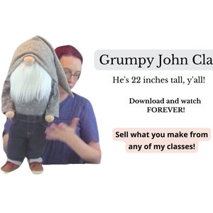 Grumpy John Extra Large Gnome Class