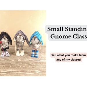 NO SEW** Small Gnome Pattern and Video Tutorial. (Sewing Optional)