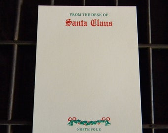 Milk and Cookies Santa Note Card. Same day shipping.