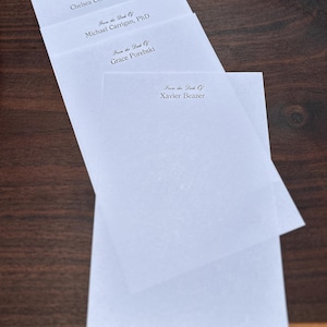 Four Personalized From the Desk of Notepads: Letterpress Stationery, (200 Sheets Count) image 10