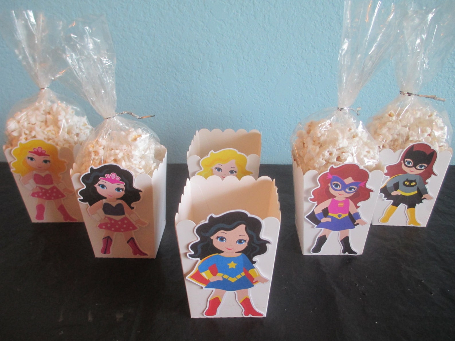 Girl Superhero Cupcake Toppers12Superhero partySuperhero Etsy