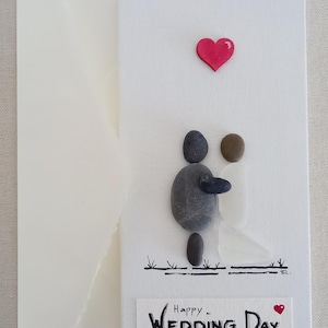 Tarjeta de boda • Arte de vidrio marino hecho a mano • Vidrio marino del mar Báltico • Tarjeta sobre lienzo y papel de acuarela 300gr/m2