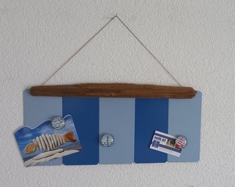 Magnetic board with driftwood, memoboard