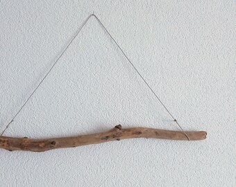 61 cm driftwood branch for wardrobe, lamp construction, macramé - alluvial wood craft material