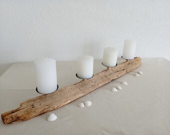 Driftwood Advent Candle Holder 4-flame