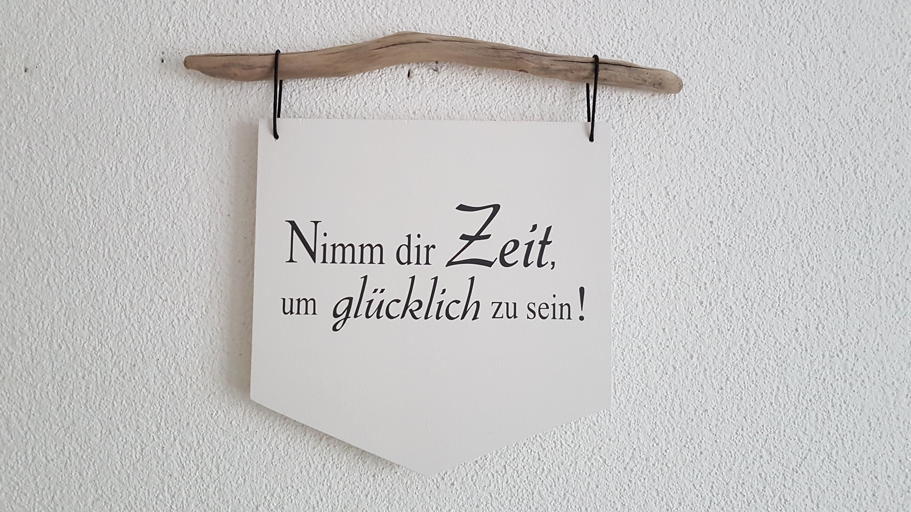 Holzschild Nimm dir Zeit, um glücklich zu sein Etsy.de