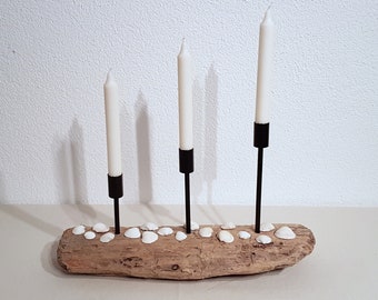 Driftwood candle holder 3-flame