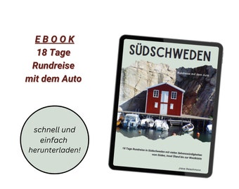 Ebook Southern Sweden round trip by car, travel guide, guide to Sweden trip