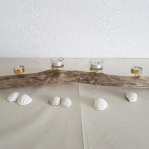 Porta candelina Driftwood Advent 4 fiamme