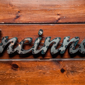 Cincinnati metal sign wall decor Cincinnati marquee lettering sign wall art