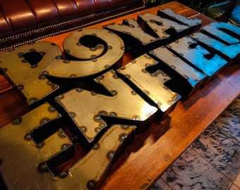 Motorcycle Sign metal wall art sign perfect gift for dad, Art for Mancave, Restaurant, Garage, Game Room, vintage Motorcycle Royal Enfield