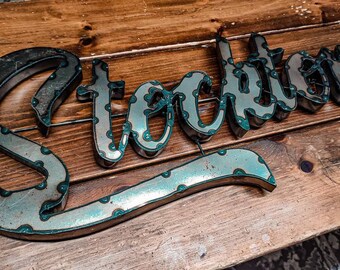 Stockton metal sign