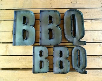 Modern Rustic BBQ Metal Sign