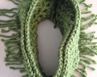 Chunky, Green Infinity Scarf