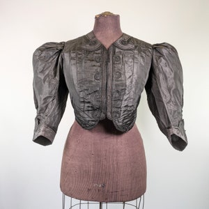 1900s Eton Jacket Antique Edwardian Historical Fashion Bolero image 1