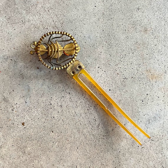 c. 1890s-1900s Spider Hair Comb | Antique Victori… - image 6