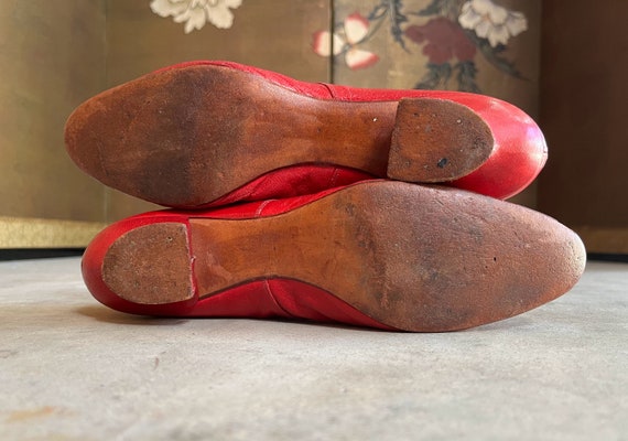 c. 1890s Red Leather Oxfords | Antique Shoes Vict… - image 7