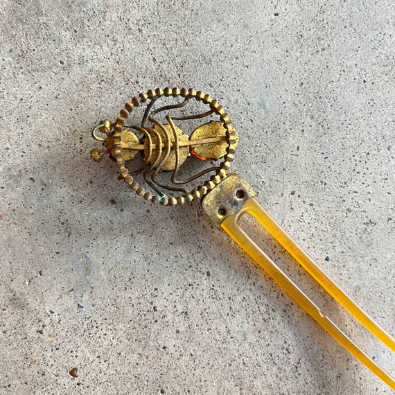 c. 1890s-1900s Spider Hair Comb | Antique Victori… - image 5