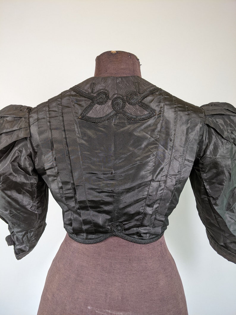 1900s Eton Jacket Antique Edwardian Historical Fashion Bolero image 8