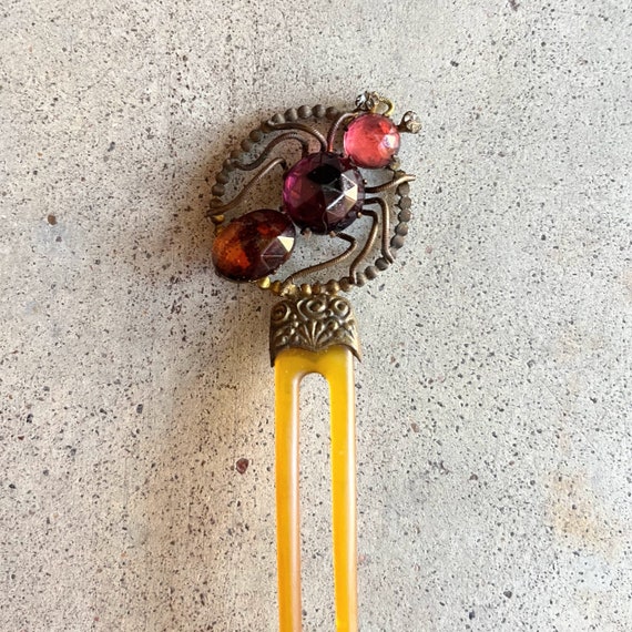 c. 1890s-1900s Spider Hair Comb | Antique Victori… - image 1