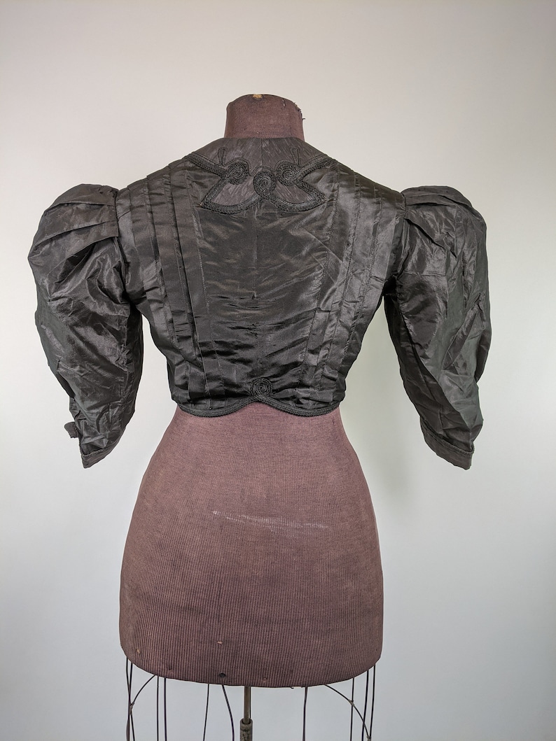 1900s Eton Jacket Antique Edwardian Historical Fashion Bolero image 7