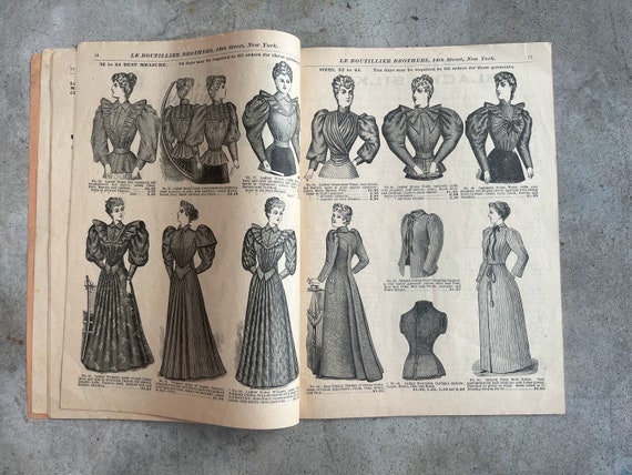 1893-1894 Le Boutillier Brothers Catalog Antique 1890s Historical Fashion  Catalogue Clothing Illustrations Reference Book 