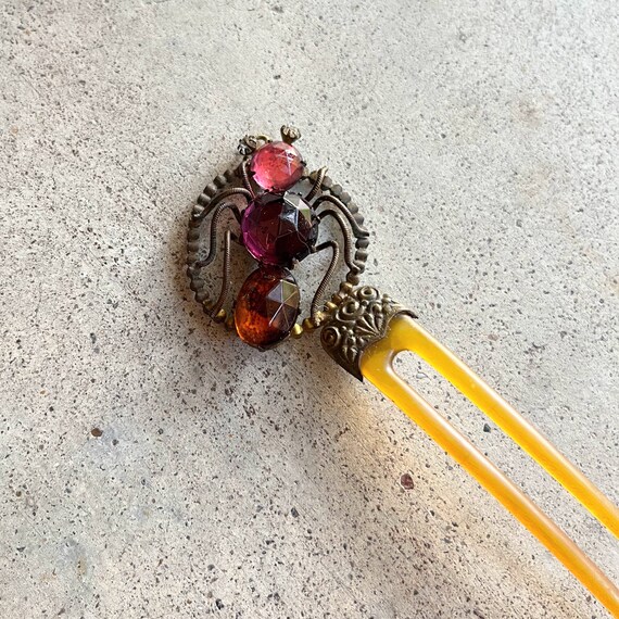 c. 1890s-1900s Spider Hair Comb | Antique Victori… - image 3