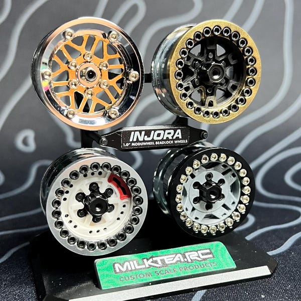 SOL "Shallow Outer Lip" 24-gaats voor Injora's 1.0" ModuWheel beadlock-wielen