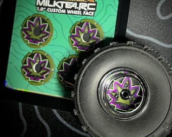 Hemp Leaf Custom Wheel Face for Injora’s 1.0" ModuWheel beadlock wheels