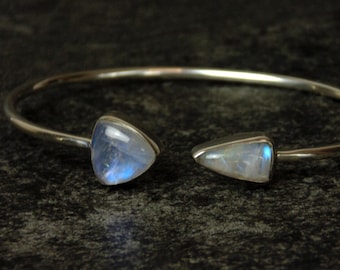 Sterling Silver Rainbow Moonstone Bracelet