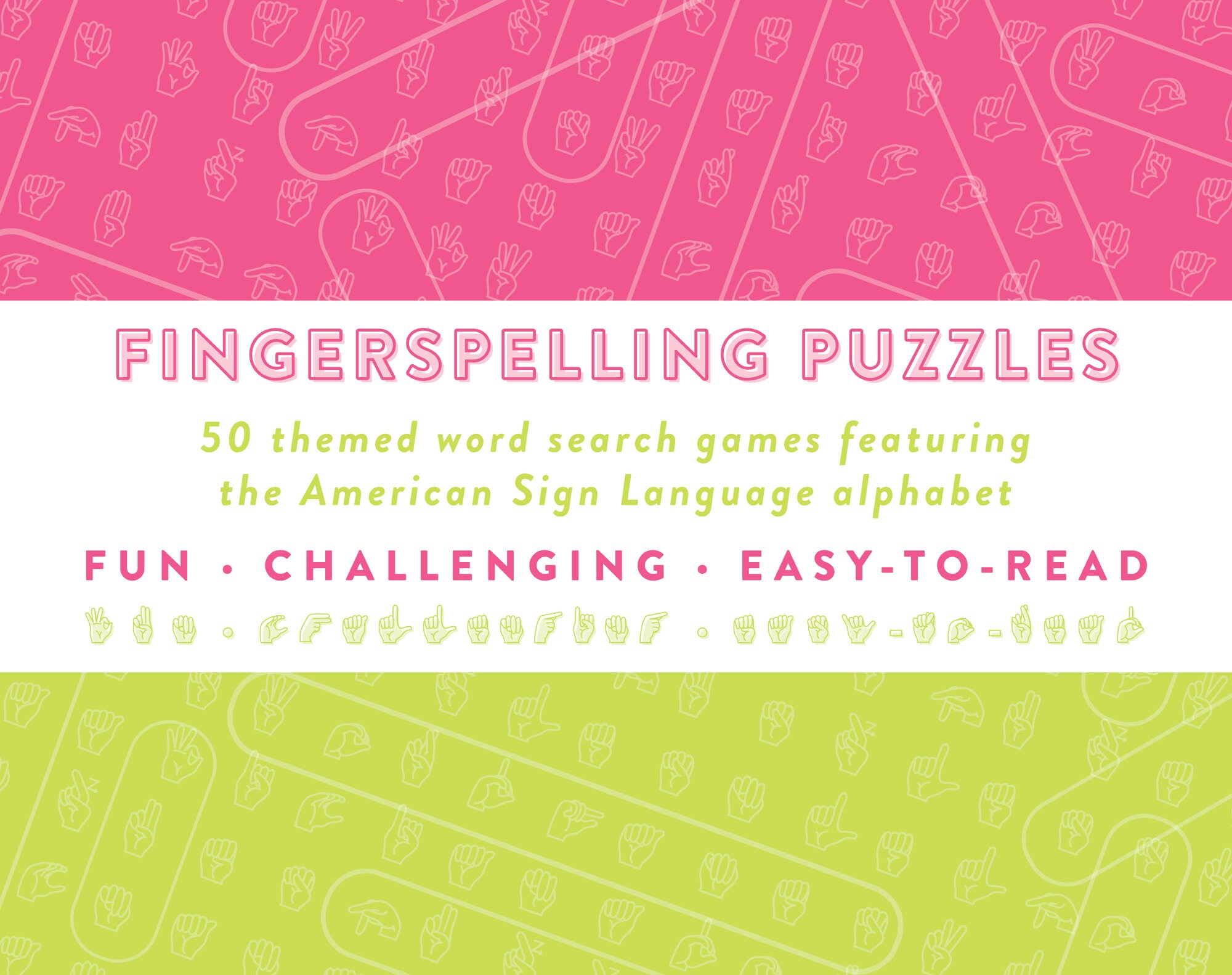 ASL Word Search Puzzles — Vol. 4, American Sign Language Printable ...