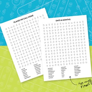 ASL Word Search Puzzles — Vol. 1, American Sign Language Printable ...