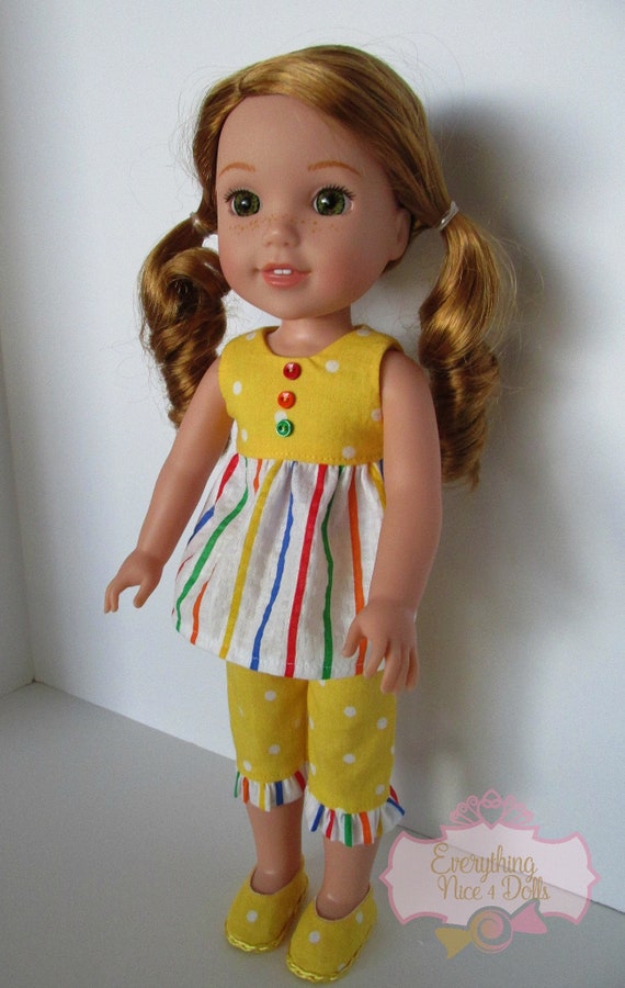 Doll Clothes 14.5/" Shoes White Satin Fit 14.5/" AG WELLIE WISHER DOLLS
