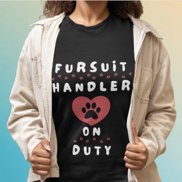 Fursuit Handler On Duty Shirt | Furries graphic tshirt | anthro fandom convention tee |