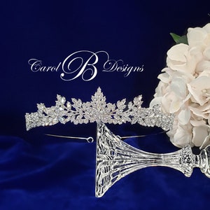 Bridal Tiara, SNOWDONIA Wedding Tiara, Royal Wedding Crowns for Brides