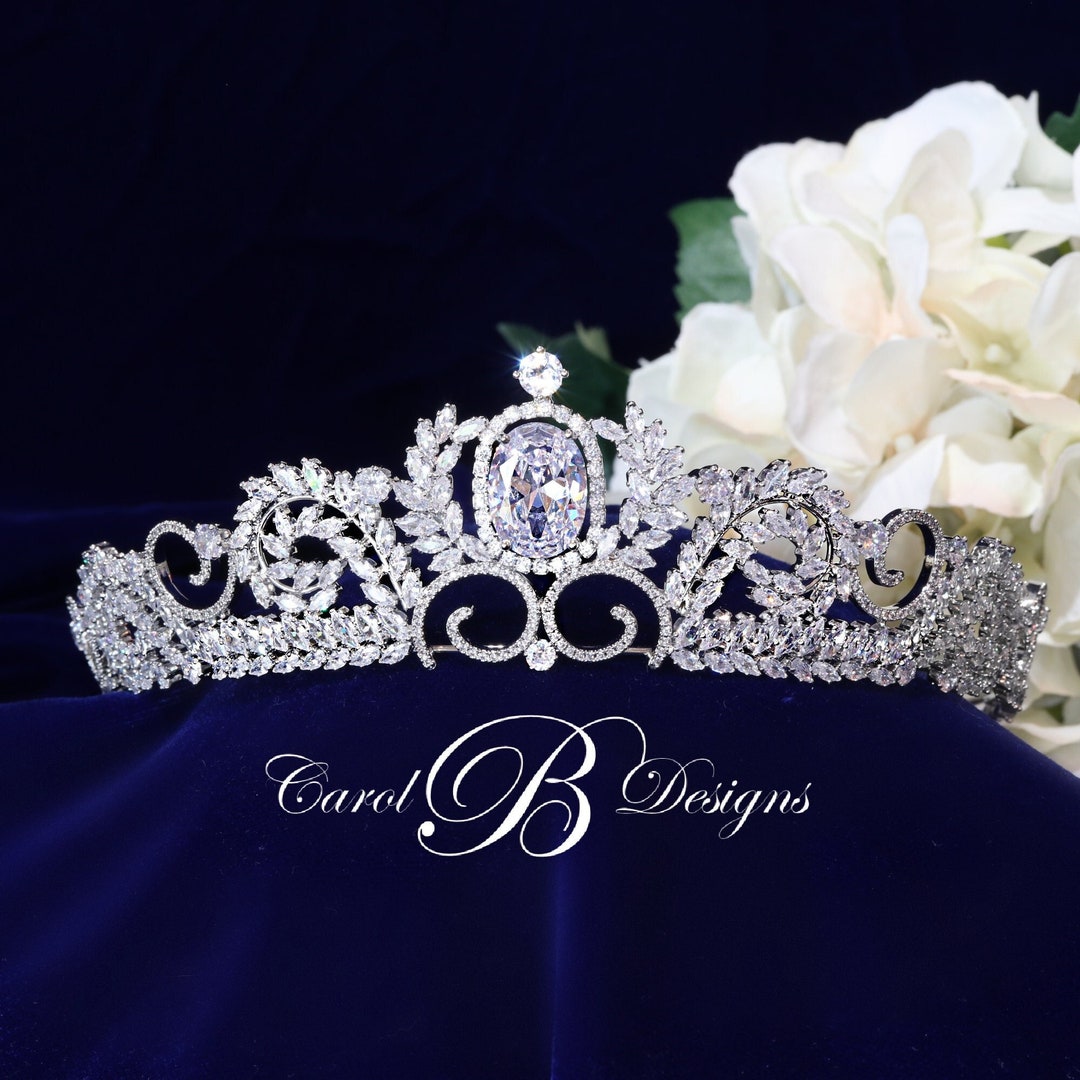 Bridal Tiara Crystal Wedding Tiara Etsy