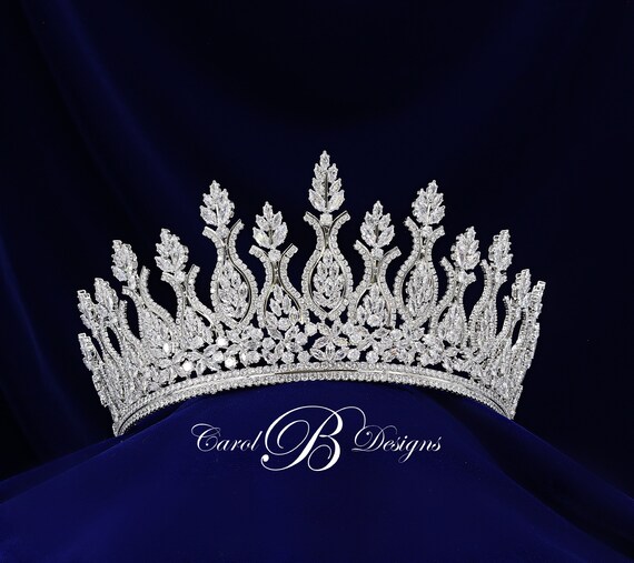 Paris Bridal Tiara Wedding Pearl Bridal Tiara, Silver Crystal Wedding Crown, Paris  main image 2