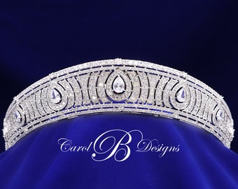 Bridal Tiara, Wedding Tiara, Royal LONDON Wedding Crown