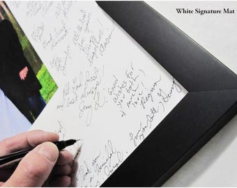 24x30 Signature Mat  WITH Wood Frame -  For your wedding or event  -8446