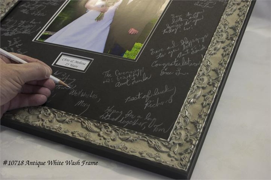 16x20 Signature Mat WITH Frame. Silver Gold White or Black Etsy