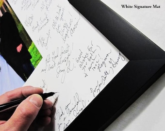 16x20 Signature Mat  WITH Wood Frame -  For your wedding or event - 8446