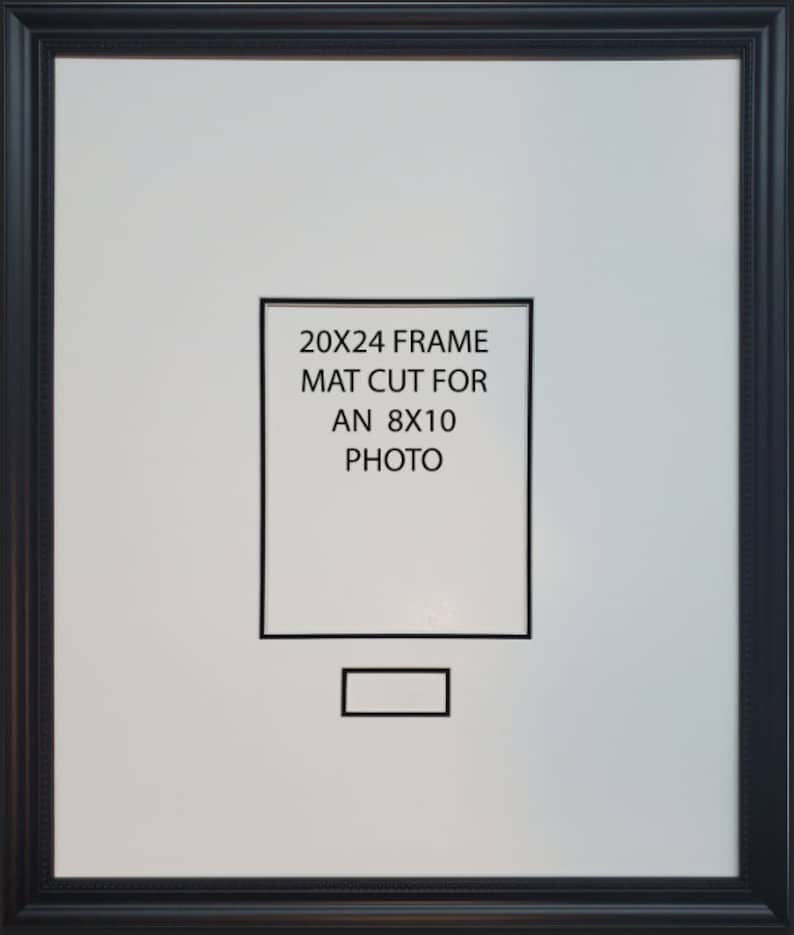 20x24 Signature Mat Kit WITH Frame. Silver, White or Black Signature ...