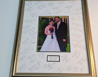 Personalized 16x20 Retirement Signature Photo Frame