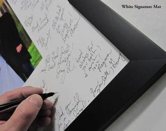 20x24 Signature Mat  WITH Wood Frame -  For your wedding or event - 8446