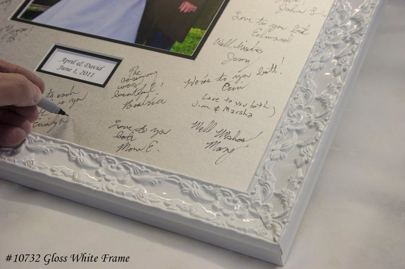 16x20 Signature Mat WITH Frame. Silver Gold White or Black Etsy