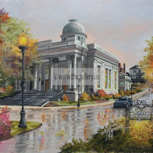 Macon Georgia Temple Beth Israel -   Original Painting by Anni Moller
